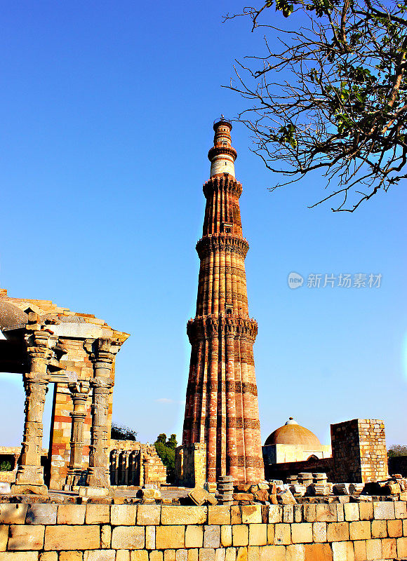 Qutub Minar，新德里，印度